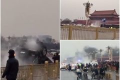 天安門前軍車側翻或與武警遭清洗有關(組圖)