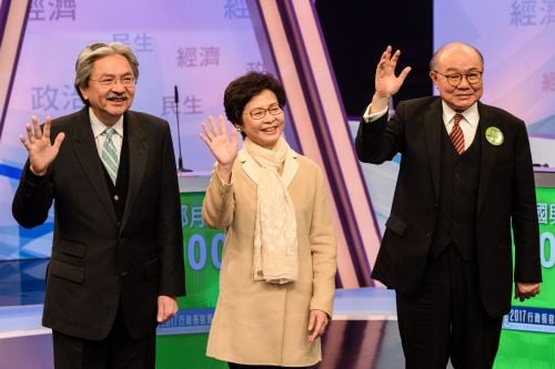 特首候選人電視辯論林鄭被諷「CY2.0」