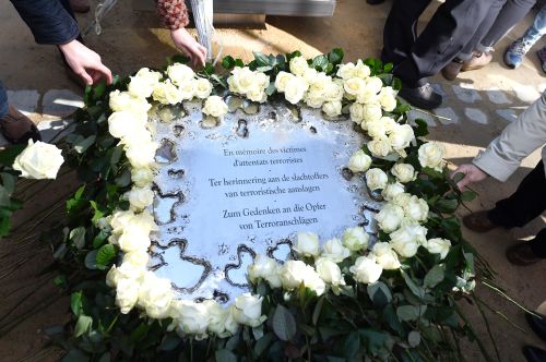 比利时举行布鲁塞尔恐袭1周年悼念活动