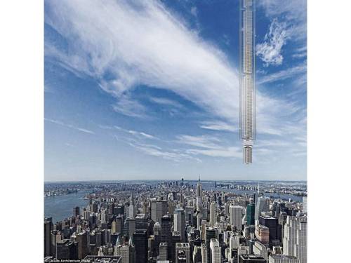 超级摩天大楼从天而降外出要用降落伞组图/视频