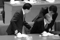 江徹底完了人大代表讀稿提到江澤民說搞錯(圖)