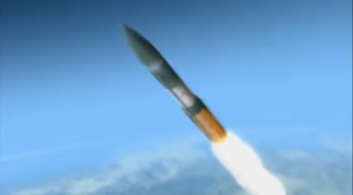 “义勇兵三型洲际弹道导弹”发射。