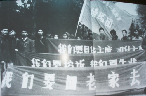 1979年，全国各地知青举行各种抗议活动，要求回老家。