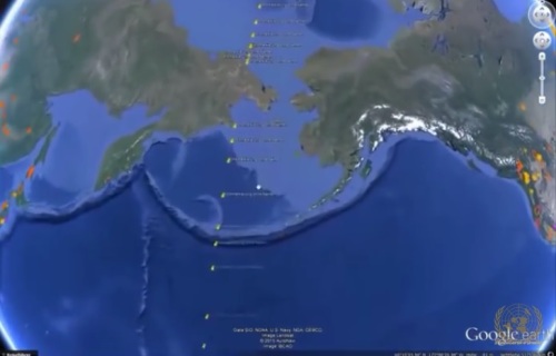 Google地球發現「海底長城」？