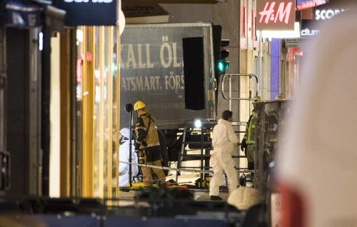 瑞典斯德哥爾摩恐怖襲擊事件現場（圖片來源：Getty Images）
