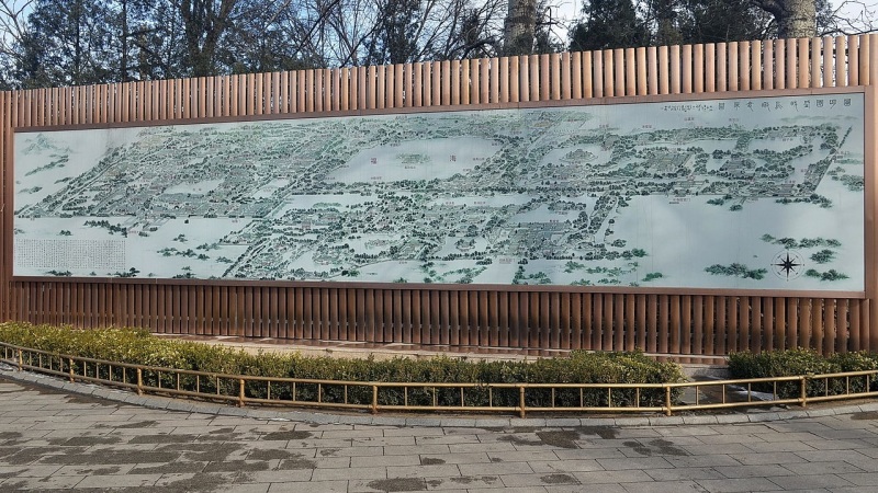 北京海淀区圆明园——圆明三园盛时全景图