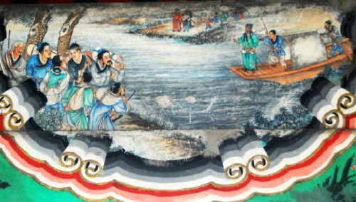 頤和園長廊彩繪中的三國劉備