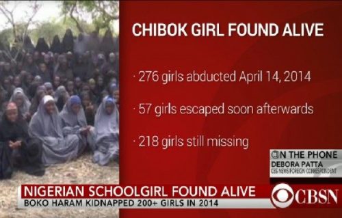 遭綁架3年82奈及利亞女孩獲釋