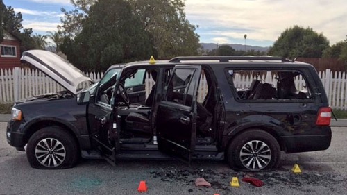 圣贝纳迪诺袭击案中枪手所使用的SUV