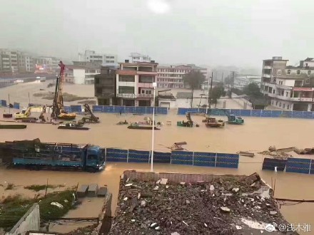 廣州暴雨 房塌橋斷 汛情告急
