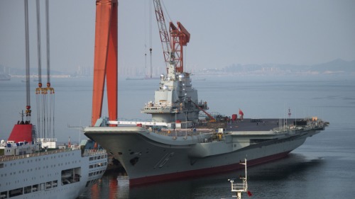 中共遼寧號航母編隊於7月12日凌晨2時40分許進入臺灣防空識別區。