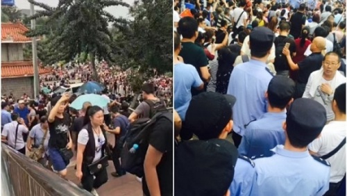 北京罕见6万人抗议 传出动全市警力维安