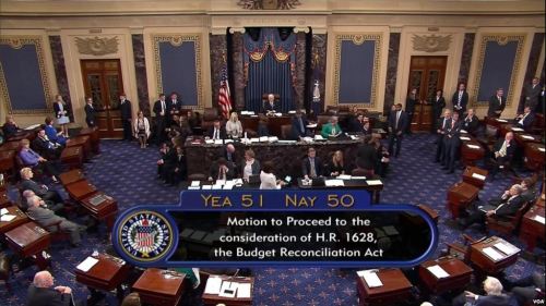 美国参议院星期三就新医疗法案进行投票