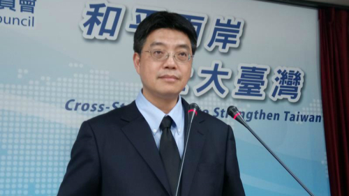 图为台湾陆委会副主委兼发言人邱垂正。