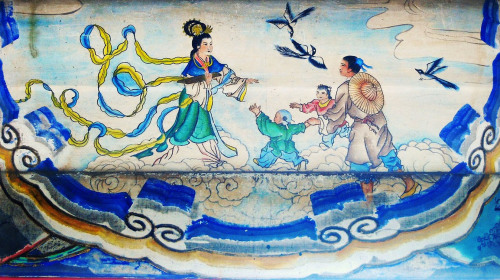 中國古代有“牛郎織女”的愛情傳說。