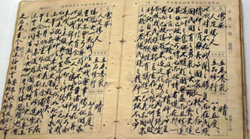 蔣介石的日記幾乎是每日必省。