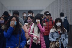 中國霧霾有多嚴重從北到南顯現「滿江紅」(圖)