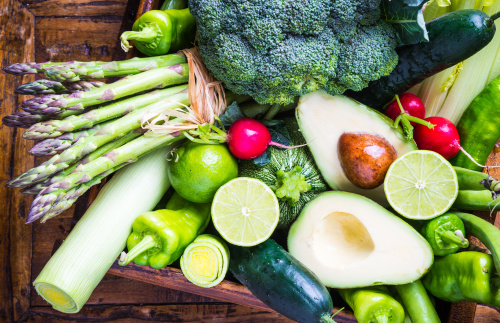 蔬菜、水果含豐富的維生素C。