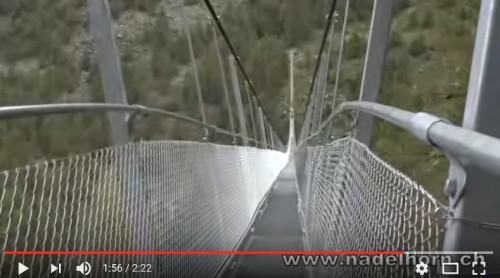 全球最长行人吊桥启用全长494公尺