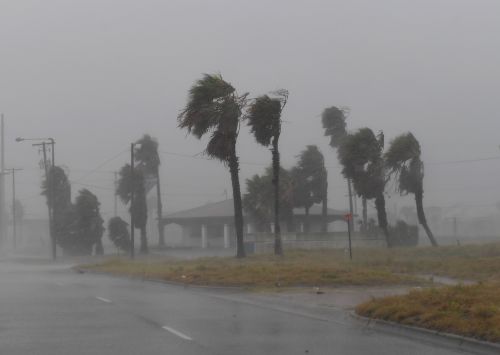 飓风哈维登陆德克萨斯州。