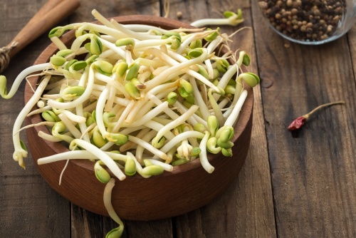 綠豆芽的維生素C可達到原來的6、7倍，有利於膽固醇的排出。