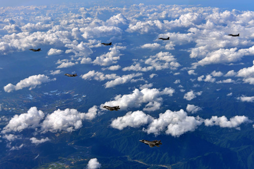 美國F-35戰機參加軍演。