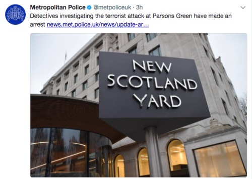 英国警方逮捕最新恐袭案一名嫌犯。