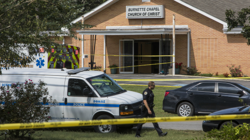 美国田纳西州纳希维尔的一座教堂内周日（9月24日）传出枪击案，目前造成1死8伤。(16:9) 