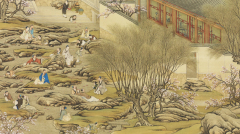 桃花樹下流觴曲水古代的宴飲遊戲趣味風雅(圖)