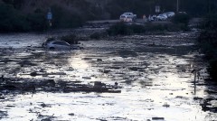 加州泥石流增至18死连人带车被卷走(图视频)