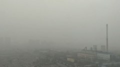 北京霧霾又來了問候語添出門記著戴口罩(圖)