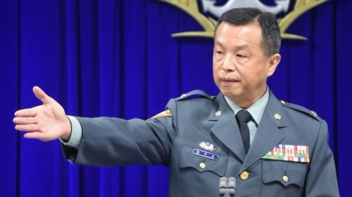 國防部發言人陳中吉少將23日舉行例行記者會，針對春節期間國軍戰備情形說明。