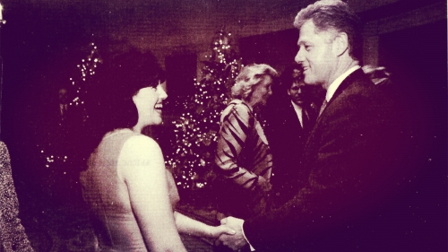 萊溫斯基與克林頓總統。