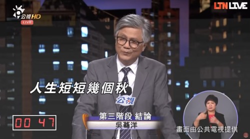 吳萼洋 台北市長候選人 電視辯論