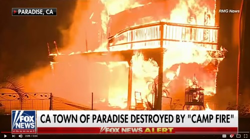 加州山火： 撤離途中被山火包圍 父親舉動超讚(圖)