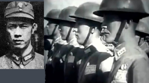 广西“钢七军”第十任军长李本一和桂军士兵
