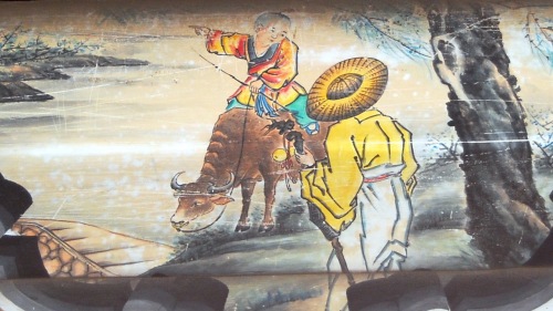 颐和园长廊彩绘：杜牧
