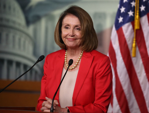 美国国会众议院议长南希・佩洛西（Nancy Pelosi）。（图片来源：Mark Wilson/Getty Images）