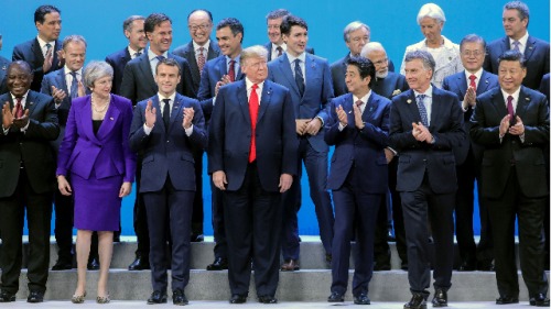 2018年11月30日，在阿根廷布宜諾斯艾利斯舉行的G20峰會，全球領導人全家福