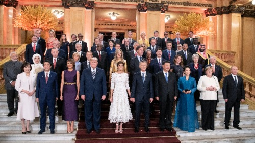 2018年11月30日，阿根廷G20峰会上的领导人（图片来源：Guido Bergmann / Bundesregierung/ Getty Images）