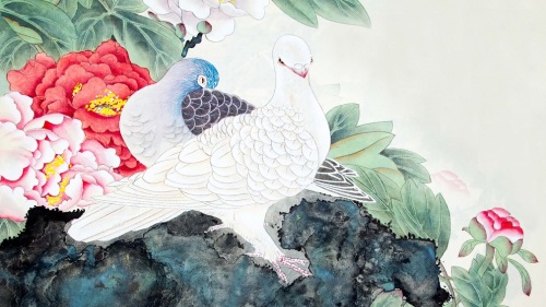 飛鴿傳訊的描述，最早可以追溯至被視為幾近神話的《山海經》。