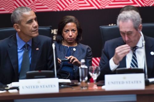 圖中女子是奧巴馬政府時期的國家安全顧問蘇珊·賴斯（Susan Rice）。（圖片來源：Getty Images）