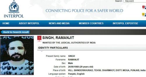 一名涉及香港月初4.5亿日圆劫案的印度男子落网，更曝光其“红色通缉犯”身分