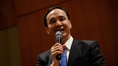朱立倫上海受款待大陸對台釋何意(圖)