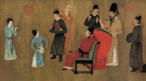 韩熙载夜宴图　古画　古图　古人　古代文人