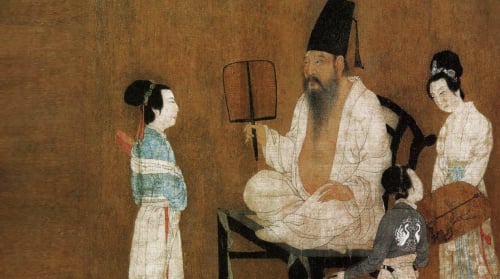 韩熙载夜宴图　古画　古图　古人　古代文人