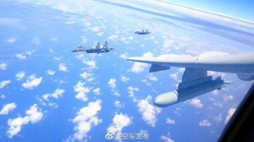 中国军机26日再度闯入台防空识别区。