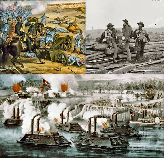 美國的南北戰爭。