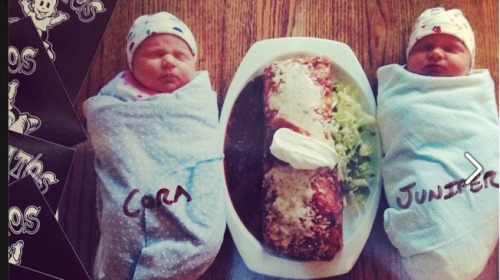 “婴儿大小尺寸”超大号墨西哥卷饼