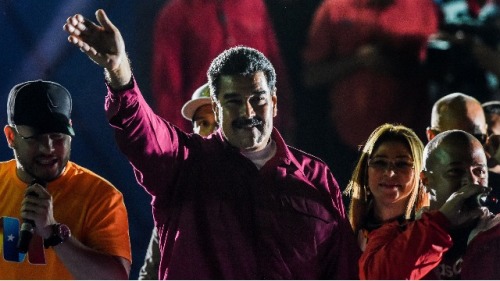 2018年5月20日，委内瑞拉总统马杜罗在全国选举委员会（CNE）宣布，該國的选举结果並向支持者挥手致意